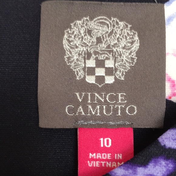 VC Dark Floral Cap Sleeve Fit & Flare Dress NWT - Picture 4 of 9